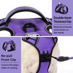 Toptan ayarlanabilir geri dönüşümlü neopren rahat evcil hayvan koşumu köpek koşum için küçük büyük ırkları - Product Image 4