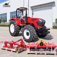 Tracteur à roues LAWNIO avec moteur 4 ou 6 cylindres, puissant rendement hydraulique pour grandes exploitations agricoles, 4x4, livraison gratuite