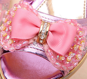 Sandali per Bambine, <span class=keywords><strong>Scarpe</strong></span> Eleganti per Bambini, Nuova Collezione Estate 2025, <span class=keywords><strong>Scarpe</strong></span> da Principessa per Studentesse, Tacchi Alti a Punta Aperta per Bambine - Product Image 4