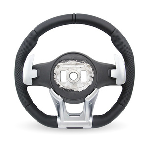 Volant de direction personnalisé pour <span class=keywords><strong>Mercedes</strong></span> Benz AMG W203 W206 W219 W221 W164 X164 CLA45 X253 - Product Image 6