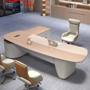 Escritorio Ejecutivo Moderno de Lujo en Forma de L con Cajones, Construcción de Madera y Metal, Resistente para Uso en el Hogar/Oficina - Product Image 6