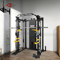 Machine Smith multifonctionnelle de haute qualité pour la maison, station de musculation réglable avec croisement de câbles, en fer