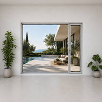 Ventana Abatible de Aluminio ALUFRONT Slimline con Rotura de Puente Térmico y Funcionamiento Suave para Villas y Casas de Lujo
