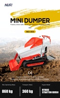 Mini-Raupendumper mit 800 kg Ladekapazität, Mini-Hubdumper mit 6,5 PS, Mini-Kettendumper zum Verkauf