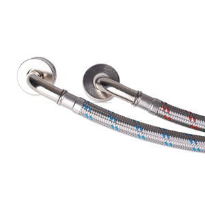 4FT 5FT <span class=keywords><strong>lavatrice</strong></span> in acciaio inox tubi di connessione di ingresso dell'<span class=keywords><strong>acqua</strong></span> portatile e linea di alimentazione - Product Image 3