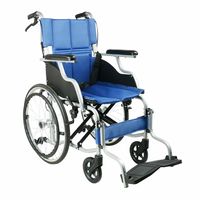 Fauteuil roulant manuel en aluminium, capacité 100 kg, pour personnes âgées, accoudoirs en mousse, intérieur/extérieur, pour soignants et soins – Ventes Flash