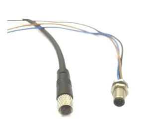 M5 Plastic Ronde Connector In Mannelijke Type, Met 4-Pin Waterdichte Din Plug/Socket