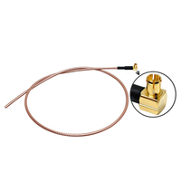 Câble coaxial RF MCX mâle à angle droit 75 ohms pour câble coaxial flexible RG179, faible atténuation, transmission de signal stable