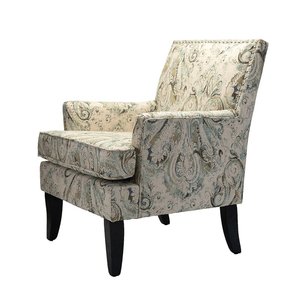 Moderne Klassieke Hedendaagse Club Stoel Stof Fauteuil Met Vintage Patroon - Product Image 5