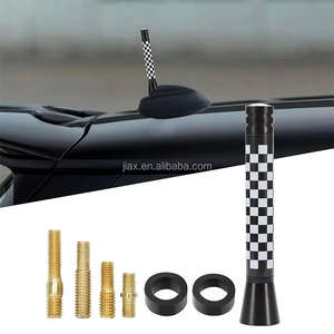 <span class=keywords><strong>Antenne</strong></span> de voiture courte 3'' à gain élevé - <span class=keywords><strong>Antenne</strong></span> de toit décorative à motif drapeau pour <span class=keywords><strong>MINI</strong></span> <span class=keywords><strong>Cooper</strong></span> et véhicules universels (montage facile par vis) - Product Image 4
