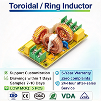 Bobine d'inductance toroïdale à prix compétitif, bobine de refoulement à noyau annulaire, fil de cuivre enroulé, 27 mm à 80 mm, bobine de refoulement pour moteur, multibrins, sur mesure