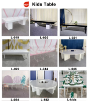SMS Großhandel Hochzeit Bankett Party Event Kinder Tisch Weißer Acryl PVC Rechteckiger Esstisch Kindertisch zum Verkauf