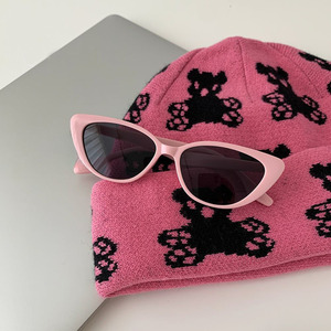 Lunettes de soleil œil de chat roses, lunettes de soleil rétro à la mode pour femmes et hommes, protection UV, style vintage, lunettes de soleil tendance - Product Image 4