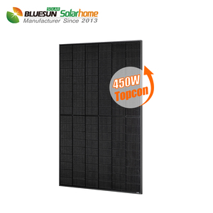 Paneles Solares Bifaciales BLUESUN Topcon 450W 460W 480W Totalmente Negros 450 Vatios Panel Solar 48V Almacén en Italia - Product Image 4