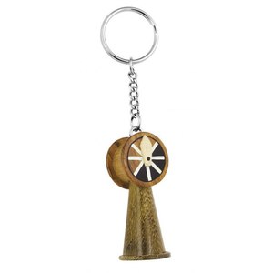Portachiavi in Legno a Forma di Telegrafo Nautico, Mini Ciondolo Decorativo - Product Image 1