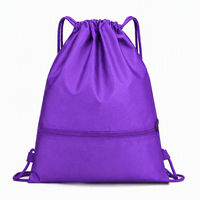 Sac à dos de sport en polyester imperméable avec cordon de serrage, tendance, pour le Nouvel An 2025, idéal pour les cadeaux