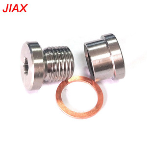 Universal M121.25 Stainless Steel Exhaust Plug <b>Kit</b> with Copper Gasket – Auto Modification Sealing Accessory - Product Image 1