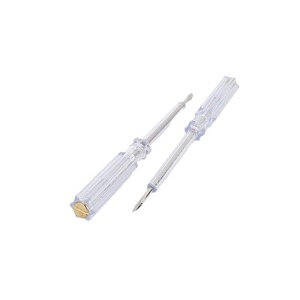 Lápiz de Prueba de CA, Plástico Transparente, Pantalla LED, Herramienta de Detección de Voltaje CA/CC de 12V a 250V para Pruebas Eléctricas - Product Image 1