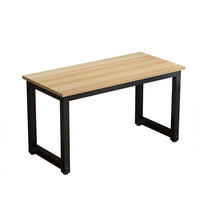 Simple Wooden Desktop Computer Desk for Office Conference Student Writing or Home Use
