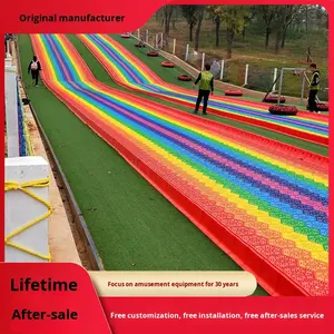 Attrezzature per Parchi Giochi all'Aperto di Grandi Dimensioni Come Scivolo Arcobaleno in Acciaio Non Gonfiabile per Parchi Divertimento - Product Image 2