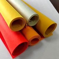 Tissu non tissé aiguilleté coloré épaissi, poids moyen, 100 % polyester, résistant à l'huile, indéchirable, haute résistance, coloré