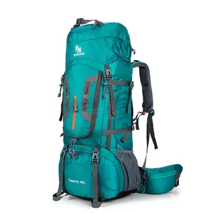 Çok fonksiyonlu 80L dağcılık sırt çantası açık yürüyüş çantası kamp Trekking sırt çantası