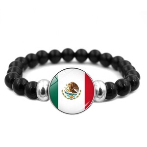 National Flag <strong>Canada</strong> Bracelet Elastic Rope Beaded Bracelet Travel Souvenir Gifts for Men Women - Product Image 2