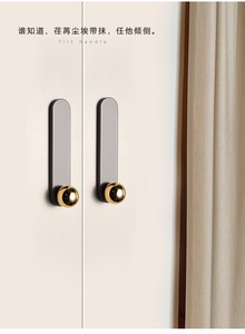 Modern Zinc Alloy <b>Door</b> Handles for Cabinets Wardrobes Drawers Kitchen Bedroom & Bathroom - Product Image 5