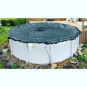 Couverture de <span class=keywords><strong>piscine</strong></span> d'hiver robuste, conception coupe-vent bloque la neige, tailles personnalisées disponibles pour les piscines hors sol et creusées - Product Image 5