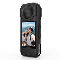 Housse de protection en silicone pour Insta 360 X5 X4 Housse de protection pour objectif souple pour accessoires de caméra panoramique 360
