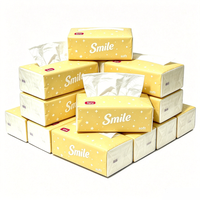 Mouchoirs jetables super absorbants 3 plis en pâte de bois vierge, serviettes en papier doux pour usage domestique