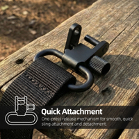 Ensemble de passants de sangle à dégagement rapide QD robustes de haute qualité Baiyuheng pour accessoires tactiques de chasse