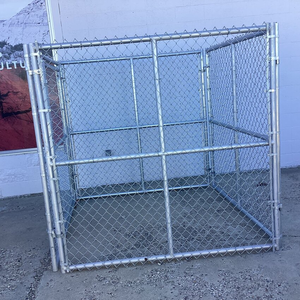 Lucky <strong>Dog</strong> Heavy Duty Outdoor Galvanized Chain Link <strong>Dog</strong> <strong>Kennel</strong> Enclosure with Latching Door - Product Image 5