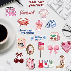 50 Pezzi <span class=keywords><strong>Adesivi</strong></span> Graffiti Rosa con Citazioni Motivazionali per Ragazze, Decorazioni per Telefoni e Bottiglie, Sticker Ispirazionali per l'Autostima - Product Image 6