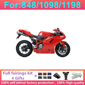 Kit Completo de <span class=keywords><strong>Carenado</strong></span> de Inyección para Motocicleta, Compatible con <span class=keywords><strong>DUCATI</strong></span> 848 <span class=keywords><strong>1098</strong></span> 1198 1198s 2007 2008 2009 2010 2011 2012 - Product Image 4