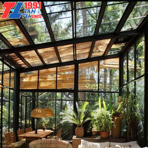 Pergola Rogenilan in Acciaio con Vetri Low-E e Porte Scorrevoli, Veranda Esterna per Giardino 4 Stagioni - Product Image 6