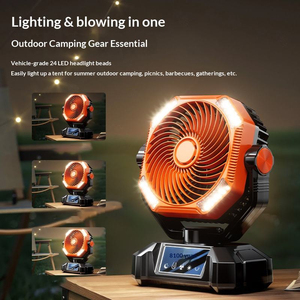 Ventilador de Mano Eléctrico con Carga USB, Luz, Batería de Larga Duración, Viento Potente, Portátil, para Hogar, Exteriores, Camping, Venta al Por Mayor - Product Image 2