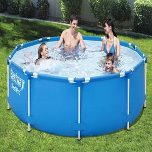 Piscina <span class=keywords><strong>Bestway</strong></span> 56677 con Marco Metálico, Piscina Elevada de PVC, Piscina de Acero para Jardín - Product Image 2