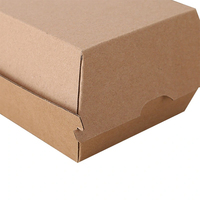 Emballages alimentaires personnalisés en papier kraft pour pique-niques, fêtes, restauration rapide, plats à emporter, avec couvercles, pour sushis, chips, gaufrage, recyclés