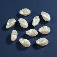 Perles en forme de bouton en nacre naturelle des mers profondes pour collier bracelet bijoux à faire soi-même