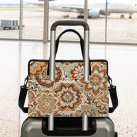Sac à bandoulière de luxe décontracté à imprimé floral personnalisé pour femme, sacoche pour ordinateur portable, sac à main de travail, sac à main pour voyage, infirmière, enseignante, mode