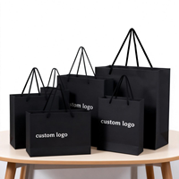 Vente flash - Sacs cadeaux en papier kraft ivoire personnalisés avec logo imprimé à l'écran pour vêtements, chaussures, bijoux, montres