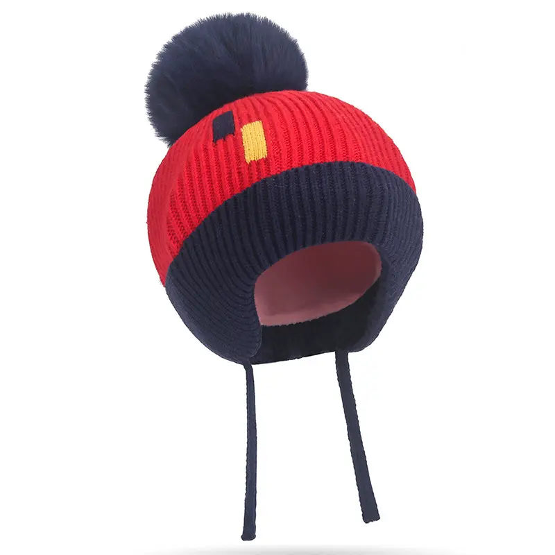 सर्दियों बच्चों के गर्म ठंड सबूत बुना हुआ टोपी बच्चों के लिए