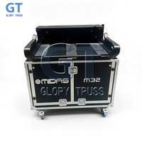 Étui de transport personnalisé rouge et noir pour console de mixage numérique Midas M32 Live, équipement audio