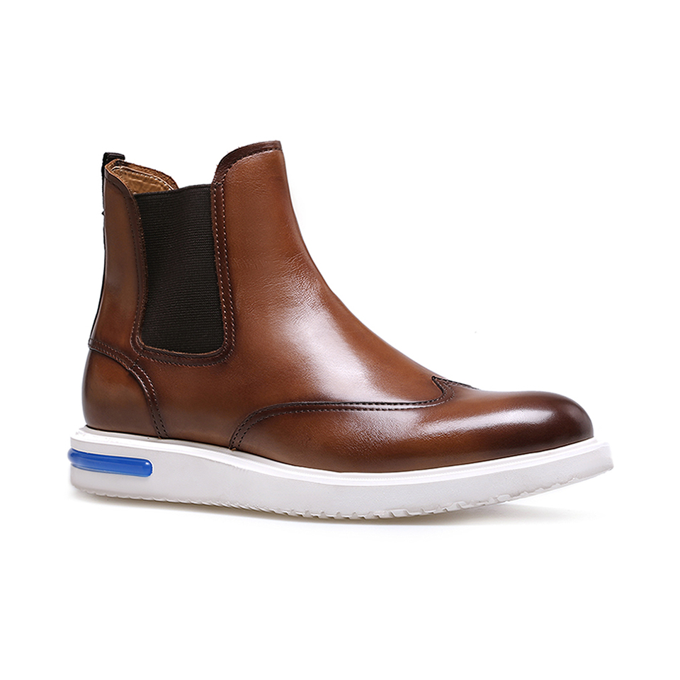 Custom Ankle Winter Men Stylish Sport Boots Sneakers Genuine Leather