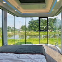 Gusemade Capsule House Lit Hôtel Cabine Camping Capsule Maison modulaire préfabriquée Apple Cabin Container Home Tiny Capsule House