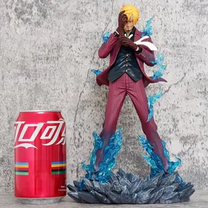 ของตกแต่งรูปปั้นซันจิ ท่าทางยืน รุ่น GK เท็นไคซัน ของเล่นอนิเมะลายเปลวไฟเกาะโอนิ แบบเรียบง่าย ฟิกเกอร์แอคชั่น PVC 1 ชิ้น - Product Image 1