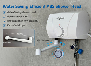 Stepless Manual <b>control</b> 220v 5500w smart tankless <b>shower</b> home geyser hot instant electric water heaters - Product Image 2