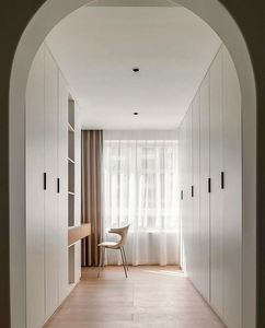 Design moderne Armoires en bois massif en métal Caractéristique lumineuse Chambre à coucher Maison Appartement Vestiaire Utilisation directe en usine Rangement meubles Salle de sport - Product Image 2