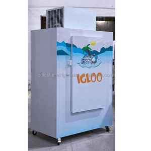 Commercial Single-Temperature Fan Cooling Bagged Ice Storage <b>Freezer</b> Outdoor Industrial Storage Bin - Product Image 2